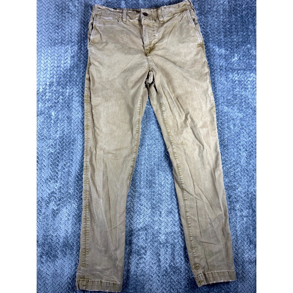 American Eagle Outfitters Flex Jeans Mens 30X32 Beige Denim Stretch Straight Leg